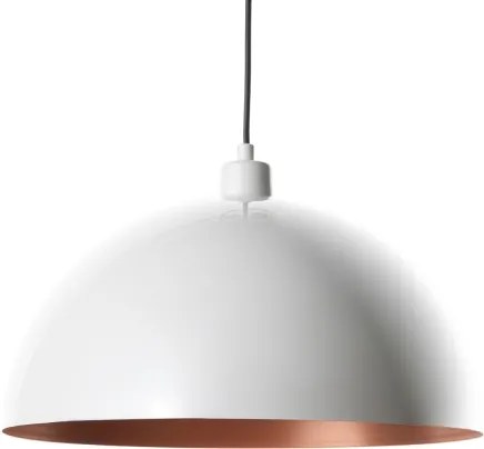 Brilagi - Lustru LED suspendat pe cablu METALO 1xE27/40W/230V Ø 60 cm alb/cupru
