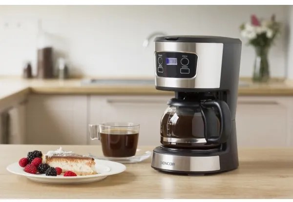 Sencor aparat cafea cu filtru, LCD, 700W/230V
