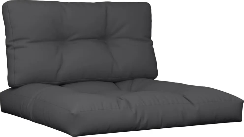 vidaXL Perne de paleți, 2 buc., negru, material textil