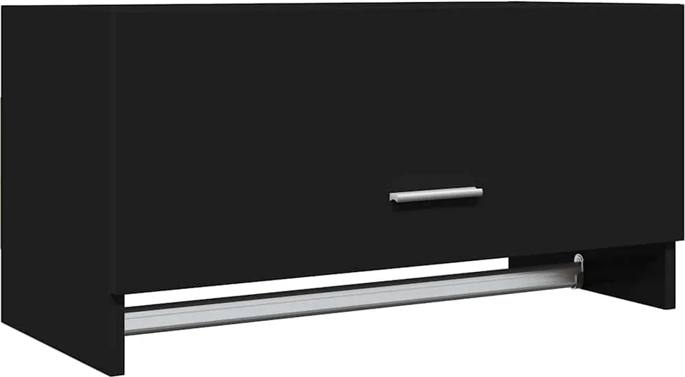 vidaXL Șifonier, negru, 70x32,5x35 cm, PAL