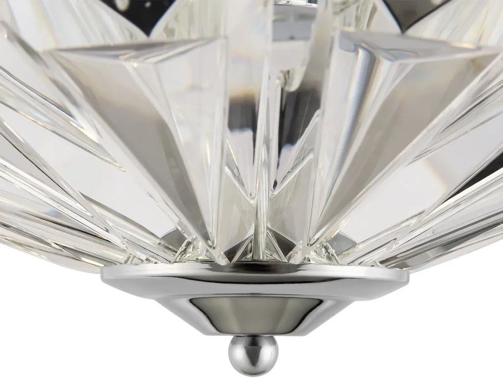 Lustra aplicata design neoclasic Facet crom 39,6cm