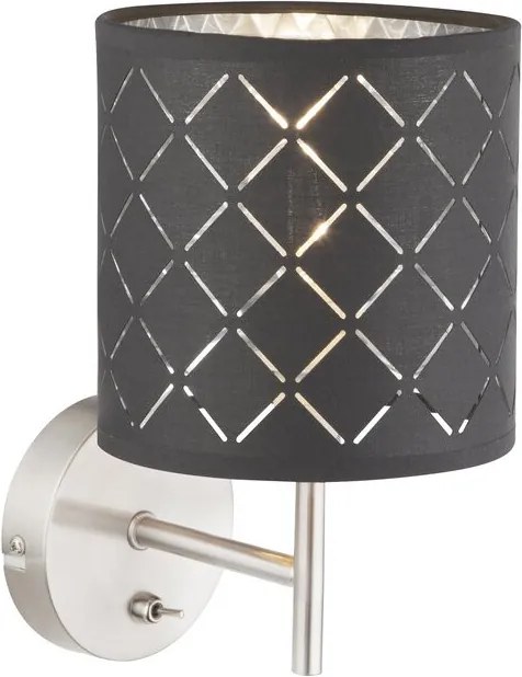 Aplica Sean, gri / argintiu, 26 x 15 cm