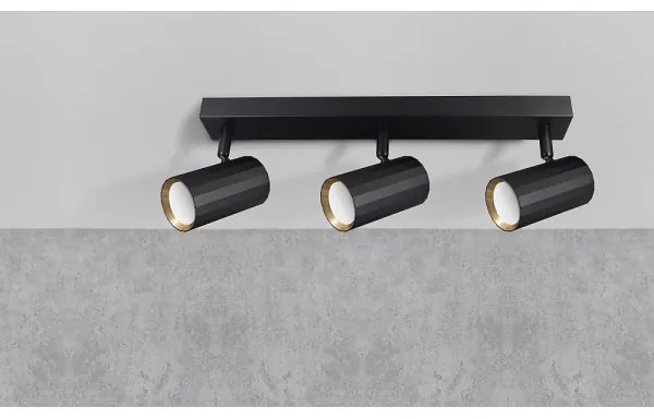 Spot NICEA 3xGU10/10W/230V negru