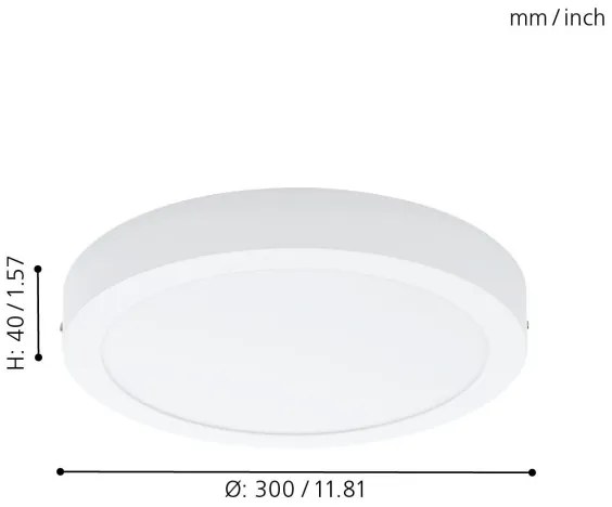 Eglo 78203 - Plafonieră LED FUEVA LED/22W/230V