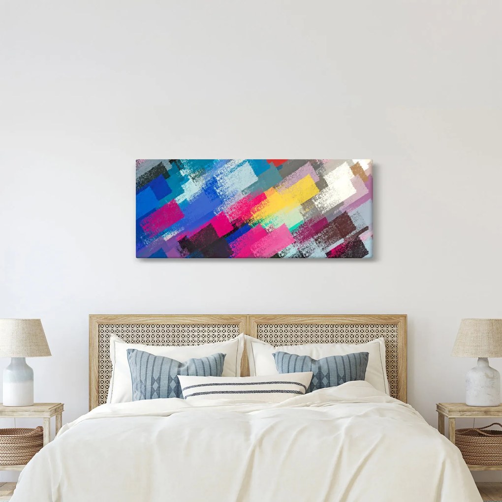 Tablou - Dungi colorate cu pensula (120x50 cm)