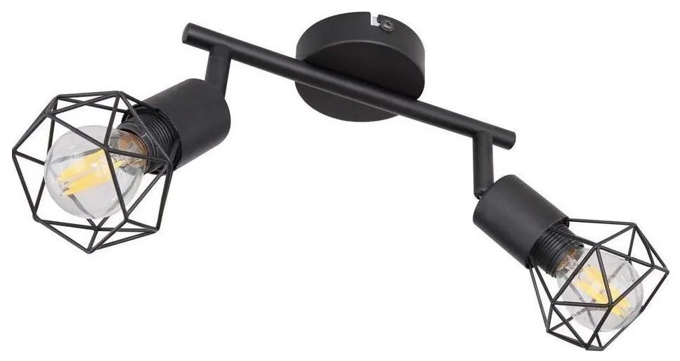 Spot LED XARA 2xE14/6W/230V negru Globo