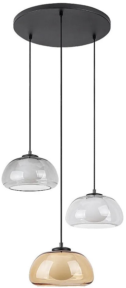 Lustra suspendata sticla multicolor Elowen 3L