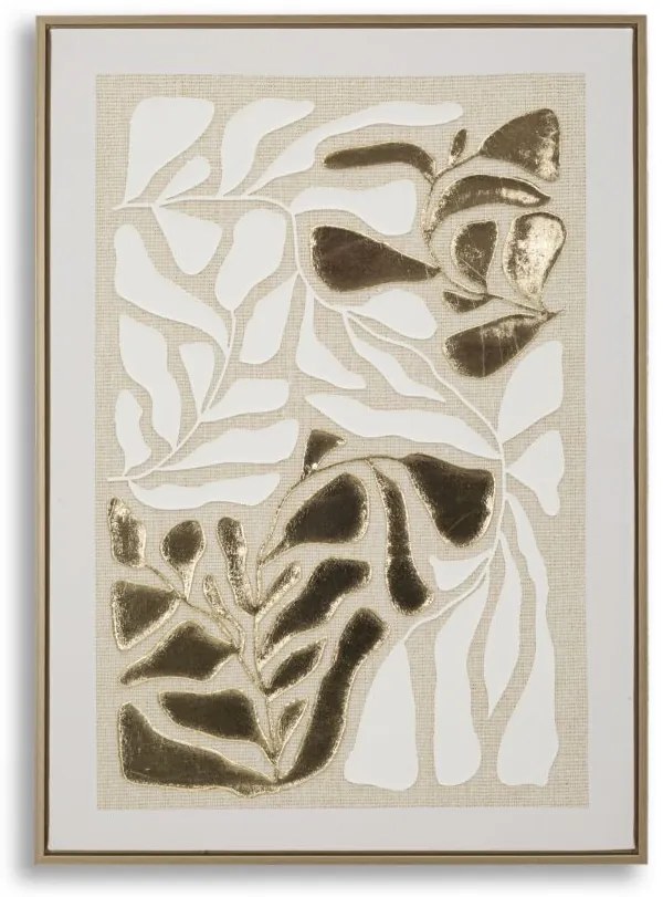 Mauro Ferretti Tablou ,,Goldy" Cu Ramă, Pictat Pe Panza -B- Cm 50X3X68 | Aosom Romania