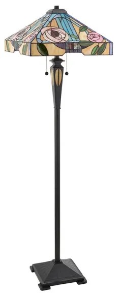 Endon 64383 - Lampă de podea Tiffany WILLIOW 2x E27/60W/230V, Ø 42,5 cm