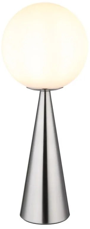 Veioza/Lampa de masa design modern PINPAL nickel/opal