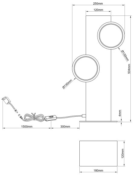 Lampă LED de masă Brilliant CHEESY LED/12W/230V