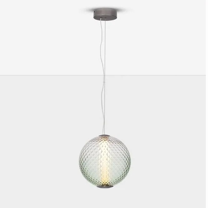 Lustra, Pendul LED, Sticla Verde, AORA, NVL-9191246