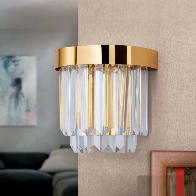 Aplica LED design LUX PRISM, 24K gold plated