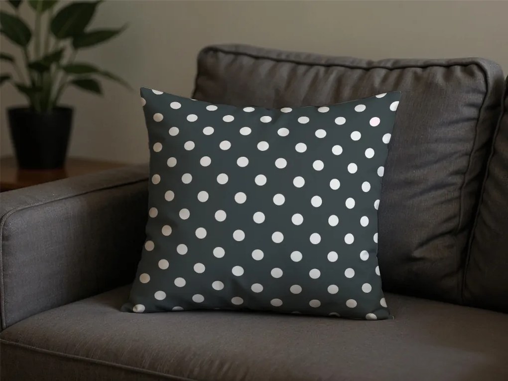 Husa decorativa pentru perna COLAM GREY 45x45 cm, gri