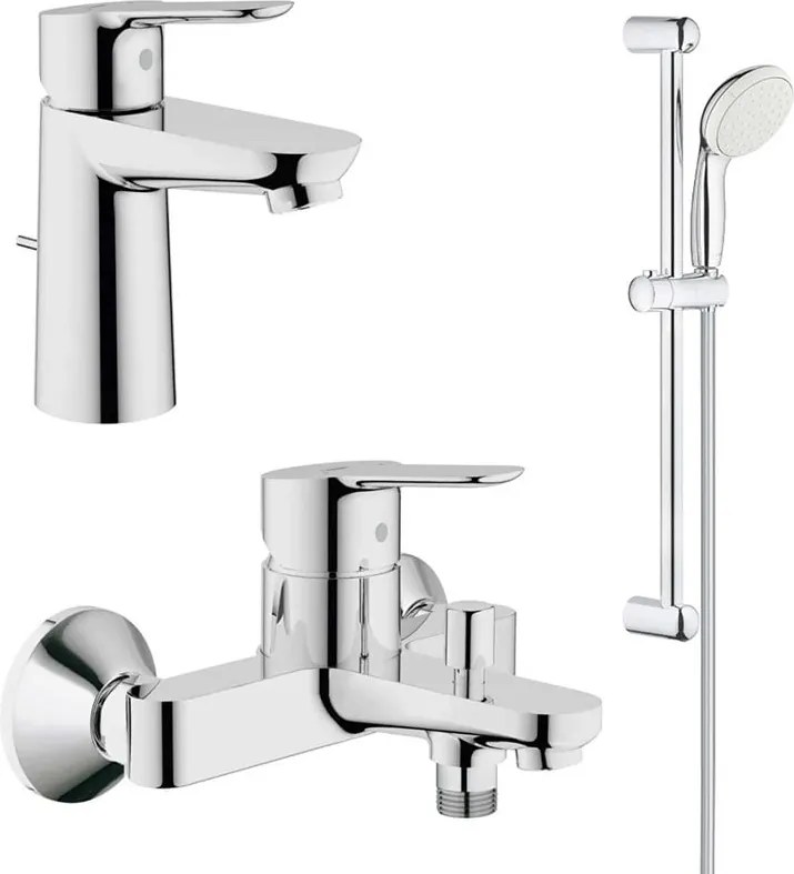 Pachet complet baterii baie 3 in 1 Grohe "Prima Casa" marimea S-(23328000,23334000,27853003.  )