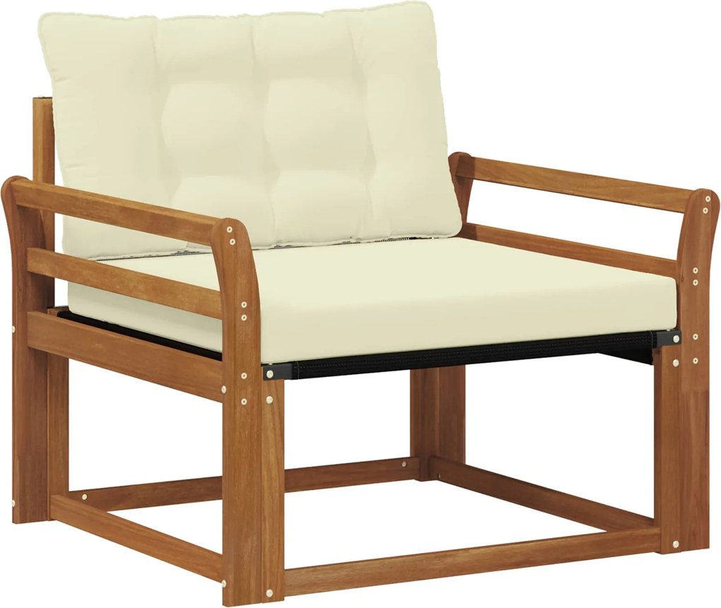 vidaXL Set de canapele de exterior Lemn solid de Acacia și Textilene