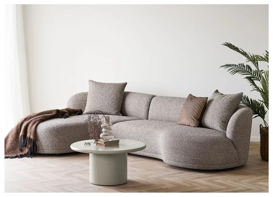 Măsuță de cafea crem rotundă ø 80 cm Nagano – House Nordic