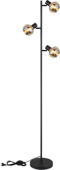 Globo 54309SB - Lampadar TOKKI 3xE14/40W/230V negru