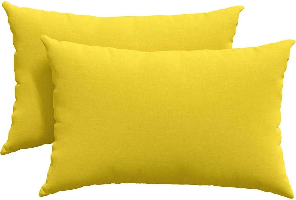 vidaXL Perne pentru canapea 2 pcs Galben Deschis 60 x 40 cm țesătură