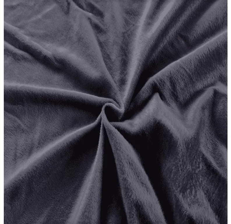 Cearsaf din microplus SOFT 160x200 cm gri antracit
