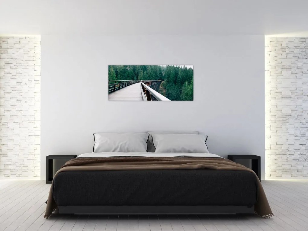 Tablou - Pod spre vârfurile copacilor (120x50 cm)