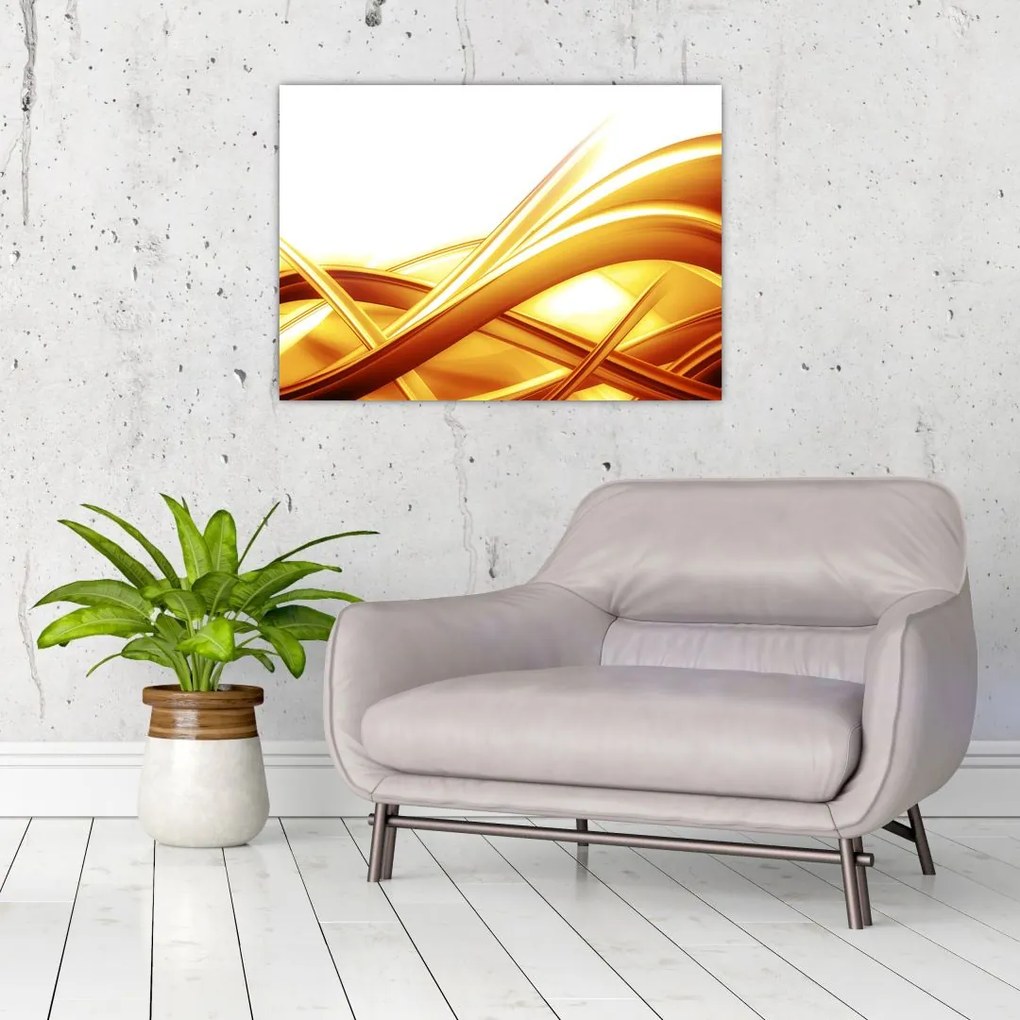 Tablou - Abstrac galben (70x50 cm)