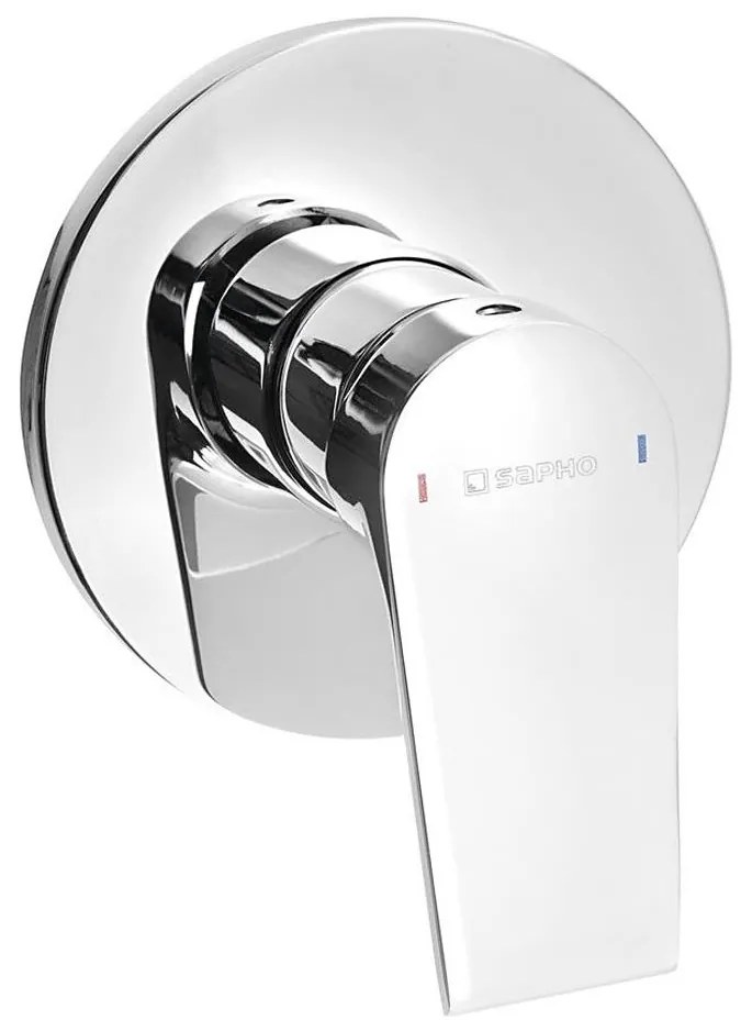 Sapho - Baterie de duș pentru montaj încastrat KAI cm, crom lucios