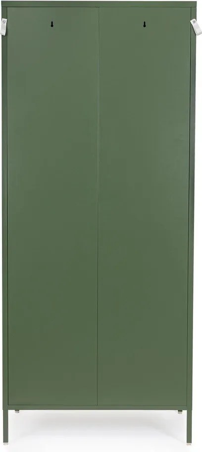 Dulap verde închis din metal cu încuietoare 80x185x50 cm Cambridge – Yes Everyday