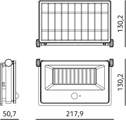 Proiector solar LED cu senzor NCS G2 LED/30W/3,7V 3000/4000/6500K IP54 5200 mAh