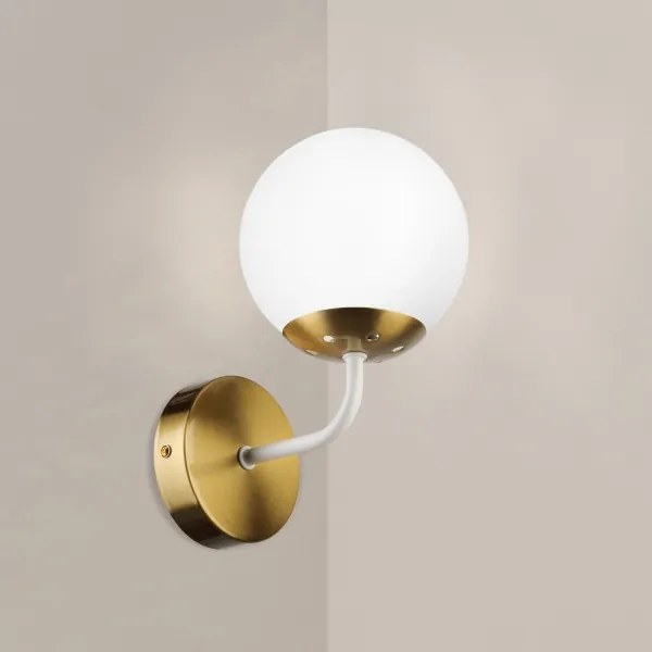 Brilagi - Aplica de perete MALIVA 1xE14/15W/230V, aurie/albă