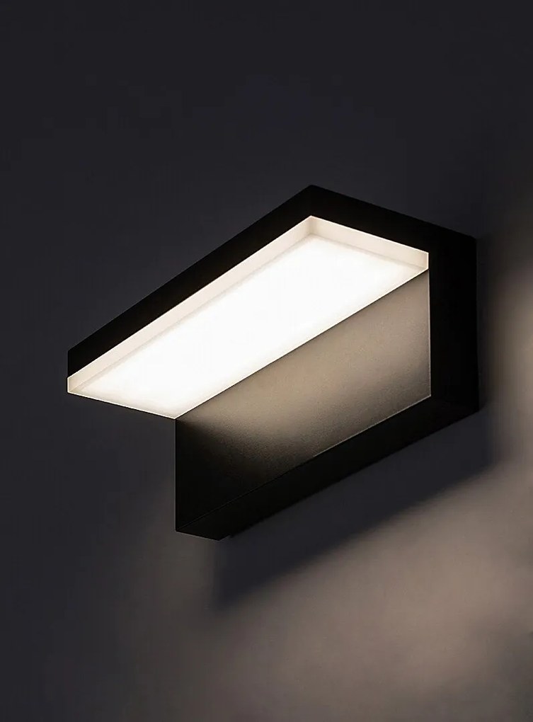 Aplica LED de perete pentru exterior IP54 Zaragoza negru