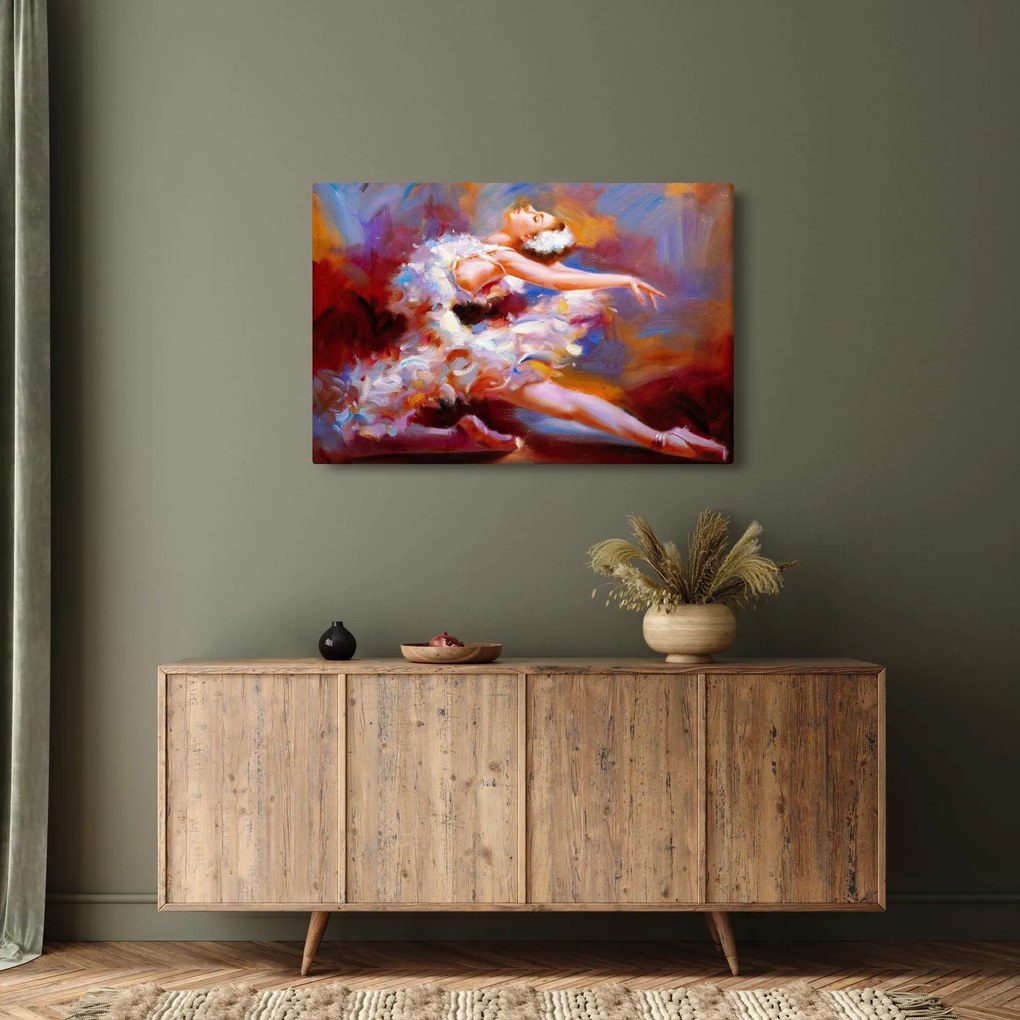 Tablou - Balerină,pictură (90x60 cm)