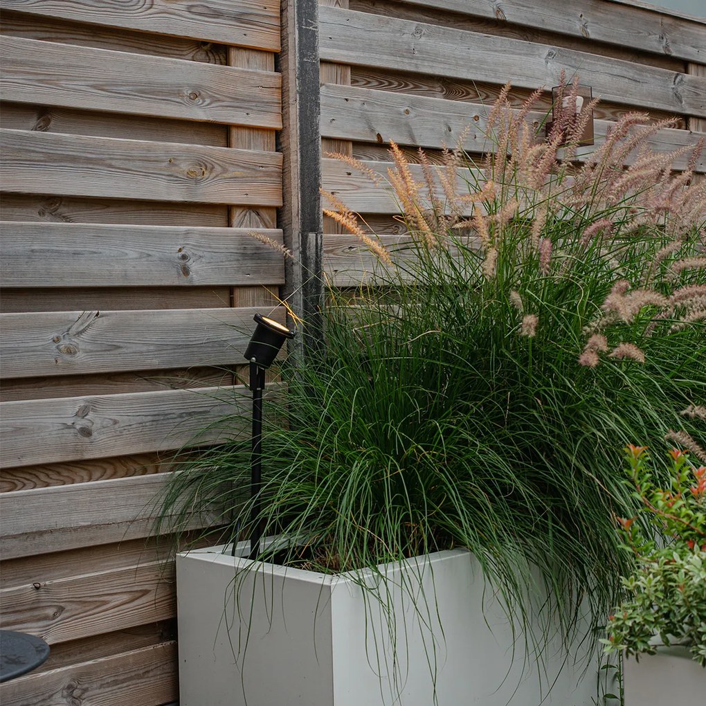 Spot cu țevi negre reglabil IP44 inclusiv cablu și priză - Basic