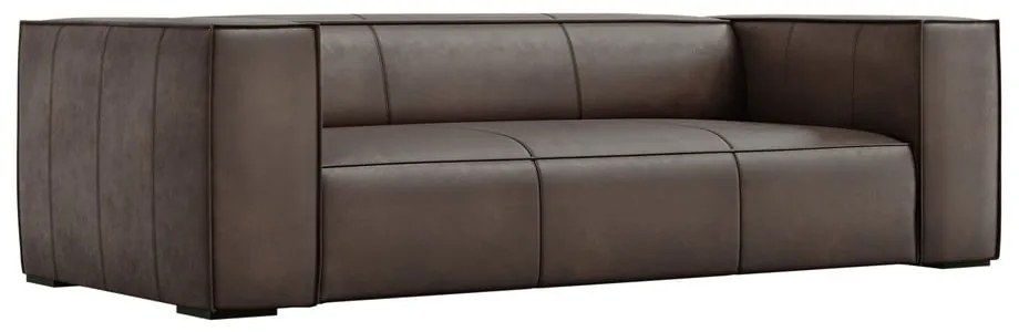 Canapea maro cu tapițerie din piele 227 cm Madame – Windsor &amp; Co Sofas