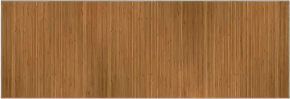 vidaXL Covor dreptunghiular, maro, 100x300 cm, bambus