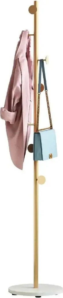 Cuier din metal ,culoare gold-alb,170x32 cm