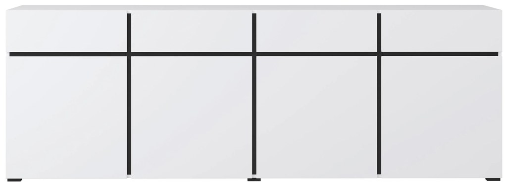 Comodă Crossroad W25 (negru + alb). 1118157