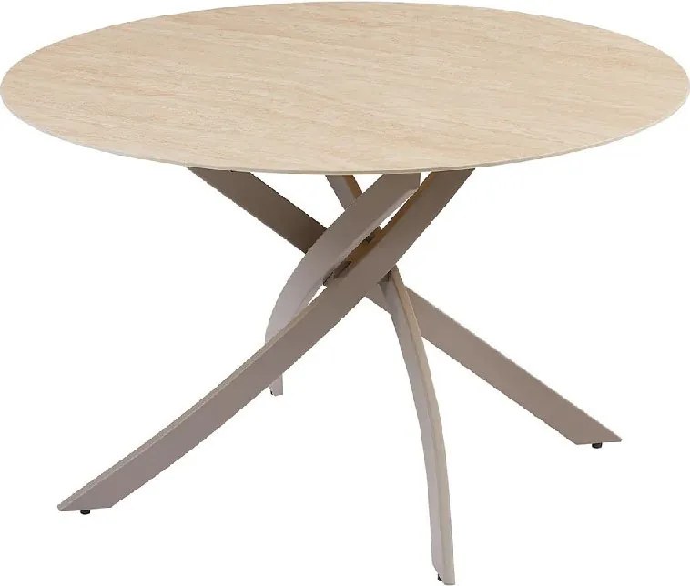 Masa rotunda cu blat din ceramica ALPINE 120cm