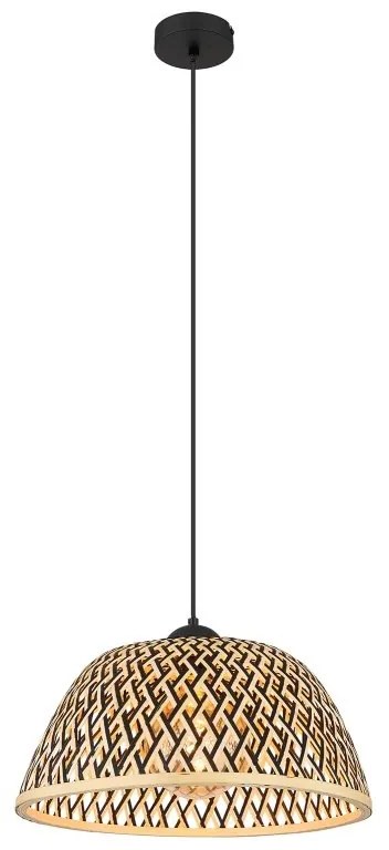 Pendul design industrial Colly negru, natur