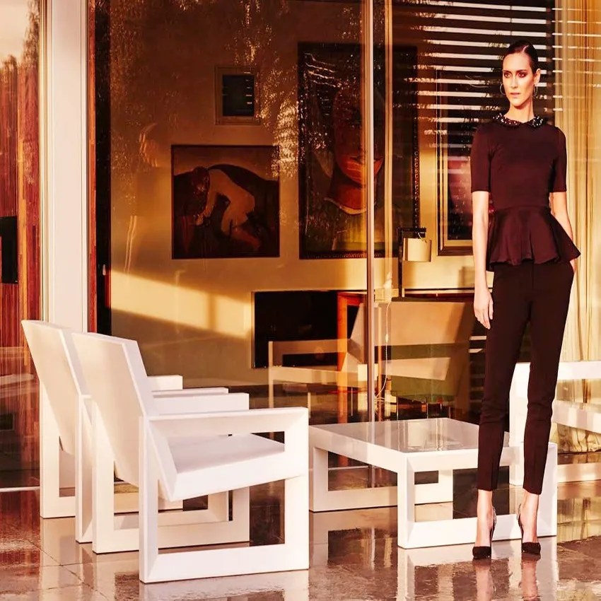 Fotoliu modern de exterior / interior design premium FRAME LOUNGE CHAIR 54088 Vondom