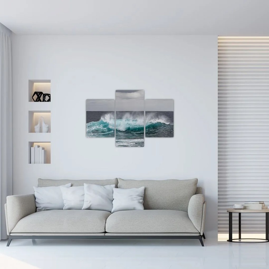 Tablou - Valuri pe ocean (90x60 cm)