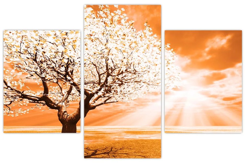 Tabloul cu pomul portocaliu (90x60 cm)