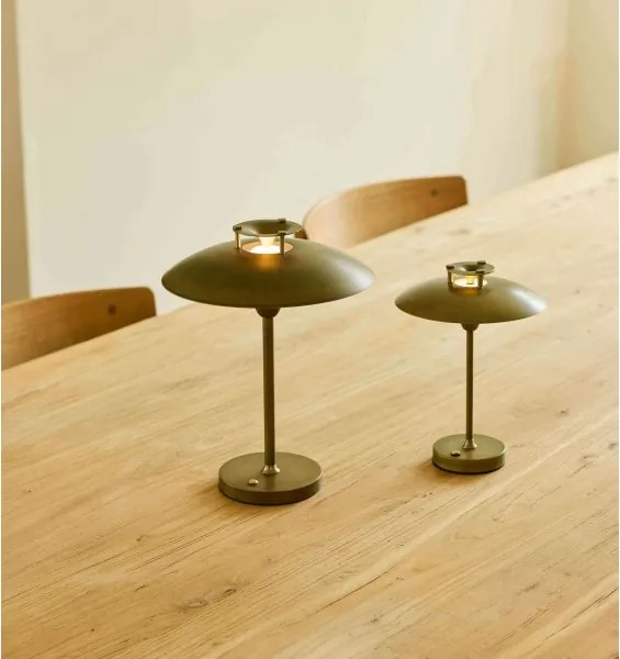 Halo Design 746149 - Lampă LED reîncărcabilă dimerabilă MINI STEPP, 1,8W/1600 mAh, IP44, alamă