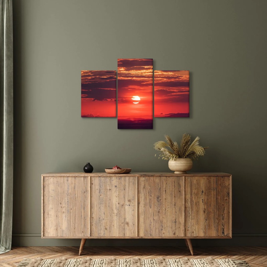 Tablou cu soarele colorat (90x60 cm)