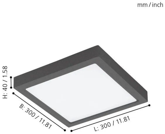 Eglo 98174 - Lumină LED reglabilă pentru exterior ARGOLIS-C LED/22W/230V IP44 BT