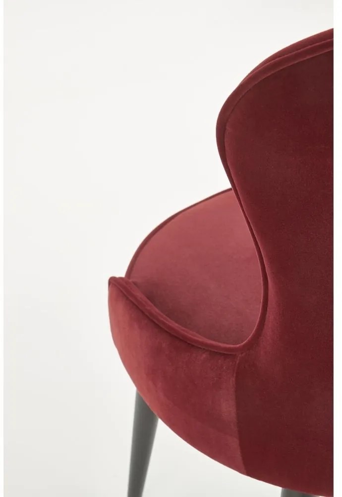 Scaun de bucaterie Rilla, visiniu / negru