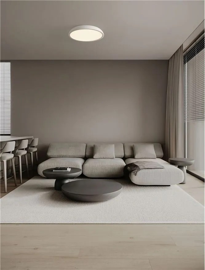 Lustra LED aplicata stil modern FELICIA alb 60cm