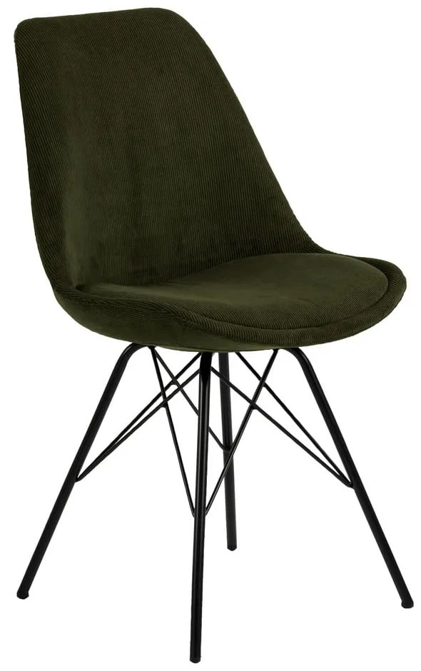 Scaun de sufragerie verde închis Eris - Actona