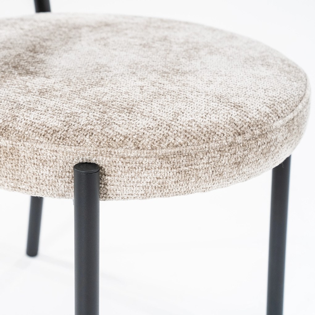 Scaun din stofa Oasis taupe