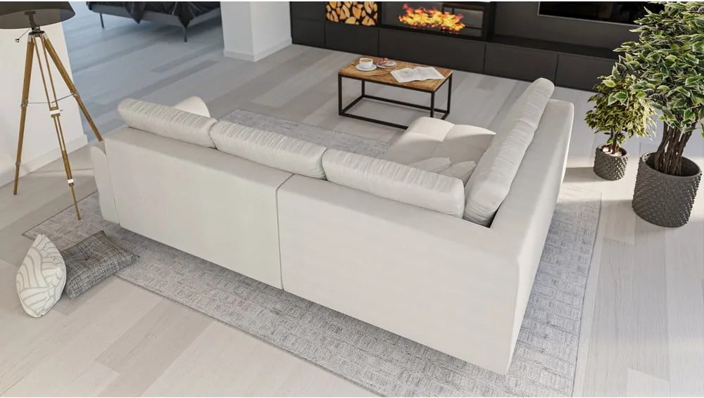 Colțar crem (pe partea stângă ) Ariella – Ropez